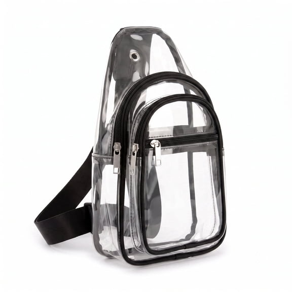 clear bag for stadium events,7 X 2.7 X 11‘’,Stadium Approved Crossbody Handbag for Concerts Sports Fan