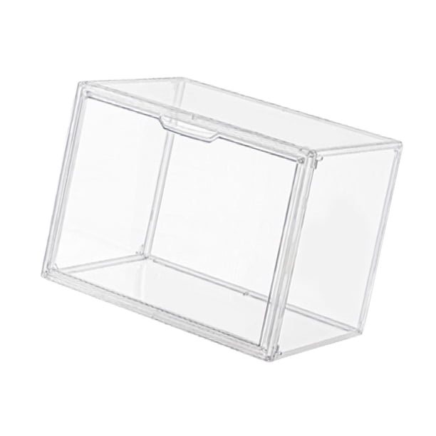 Caja de almacenamiento de zapatos, contenedor de zapatillas con puerta, estuche de exposición transparente, organizador de almacenamiento de zapatos Sin divisor 36x27x22cm