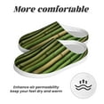 thumbnail image 6 of Picia Green Bamboo Fence1 for Women's Lamb-hug Comfy Fleece House Slippers Memory Foam, Slip-on House Shoes Indoor Outdoor-35/36, 6 of 7