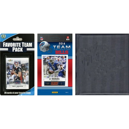 C&I Collectables NFL Buffalo Bills Licensed 2014 Score Team Set and Favorite Player Trading Card Pack Plus Storage Album