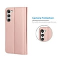 thumbnail image 5 of Galaxy S23 Case, Samsung Galaxy S23 Wallet Case, Galaxy S23 Leather Case, Njjex PU Leather Folio Flip Cover Magnetic Closure TPU Shockproof Protective Case Kickstand Strap - Rose Gold, 5 of 7