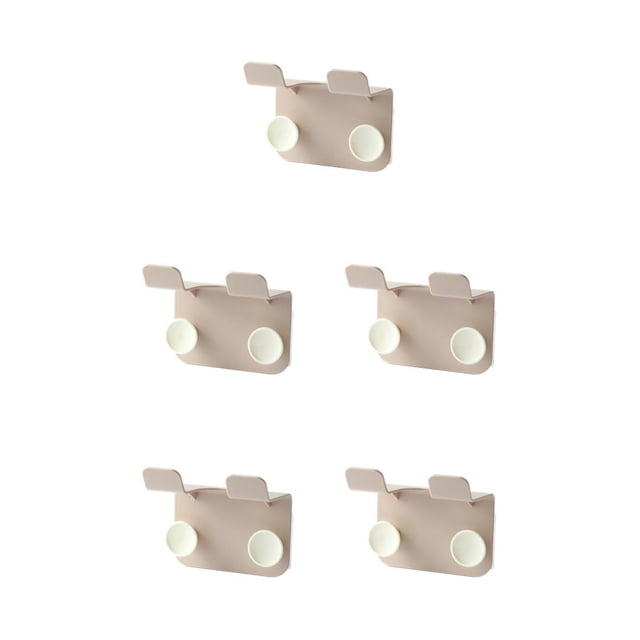 Naiovety Estante para secador de pelo de montaje en pared, soporte para cepillos autoadhesivo, estante de almacenamiento para el baño en la sala de Rosa 5piezas Naiovety CBP185857