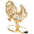 thumbnail image 4 of Matashi 24K Gold Plated Crystal Studded Rooster Ornament with Clear Crystals, 4 of 8