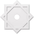 thumbnail image 1 of Ekena Millwork CMP32AL-05000 32 Po OD x 5 Po ID Carré Axel Architectural Grade PVC Contemporain Médaillon de Plafond, 1 of 1
