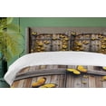 thumbnail image 4 of Ambesonne Rustic Duvet Cover Set, Yellow Farmhouse Romance, Queen, Mustard Taupe Caramel, 4 of 6