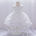 thumbnail image 4 of Vestido de bebé, regalo de cumpleaños para bebé, vestido de niña bordado con cola, vestido con lavado lunar, 4 of 6