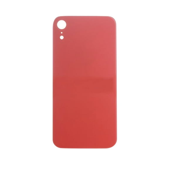 Replacement Back Housing Glass Cover With Larger Camera Hole Opening For Apple iPhone XR - Coral