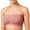 Ash Rose, variant on Women's Plus Size Removable Pads Ruched Bandeau Tube Bras