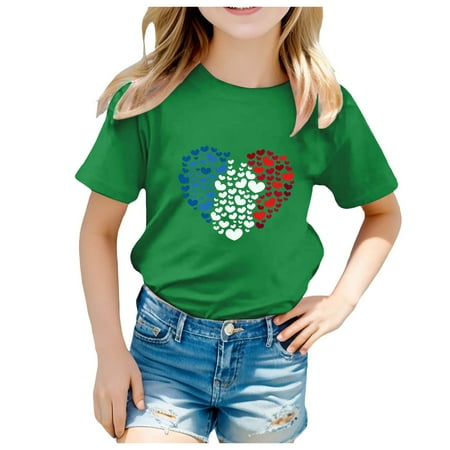 

ZMHEGW Toddler Boys Girls Prints Short Sleeve Prints T Shirt Tops Clothes Toddler Boys Girls T Shirts