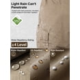 thumbnail image 4 of Pantalones Cargo Tácticos para Hombre FREE SOLDIER, Resistentes al Agua, Marrón, 34W/34L, 4 of 7
