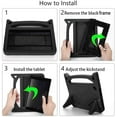 thumbnail image 4 of Epicgadget Kids Case for New iPad Air (5th and 4th Gen) 10.9" - Lightweight Shockproof Handle with Stand Kid-Proof Case Cover for Apple iPad Air 5 (2022) / iPad Air 4 (2020) 10.9 Inch (Black), 4 of 5
