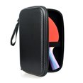 thumbnail image 1 of Pusena Customizable Ping Pong Paddle Case - Hard Shell Square Storage Bag with Straw Weave Pattern, Black - Durable EV Composite Material for Tennis & Fitness Equipment, Portable & Reliable Sports, 1 of 6