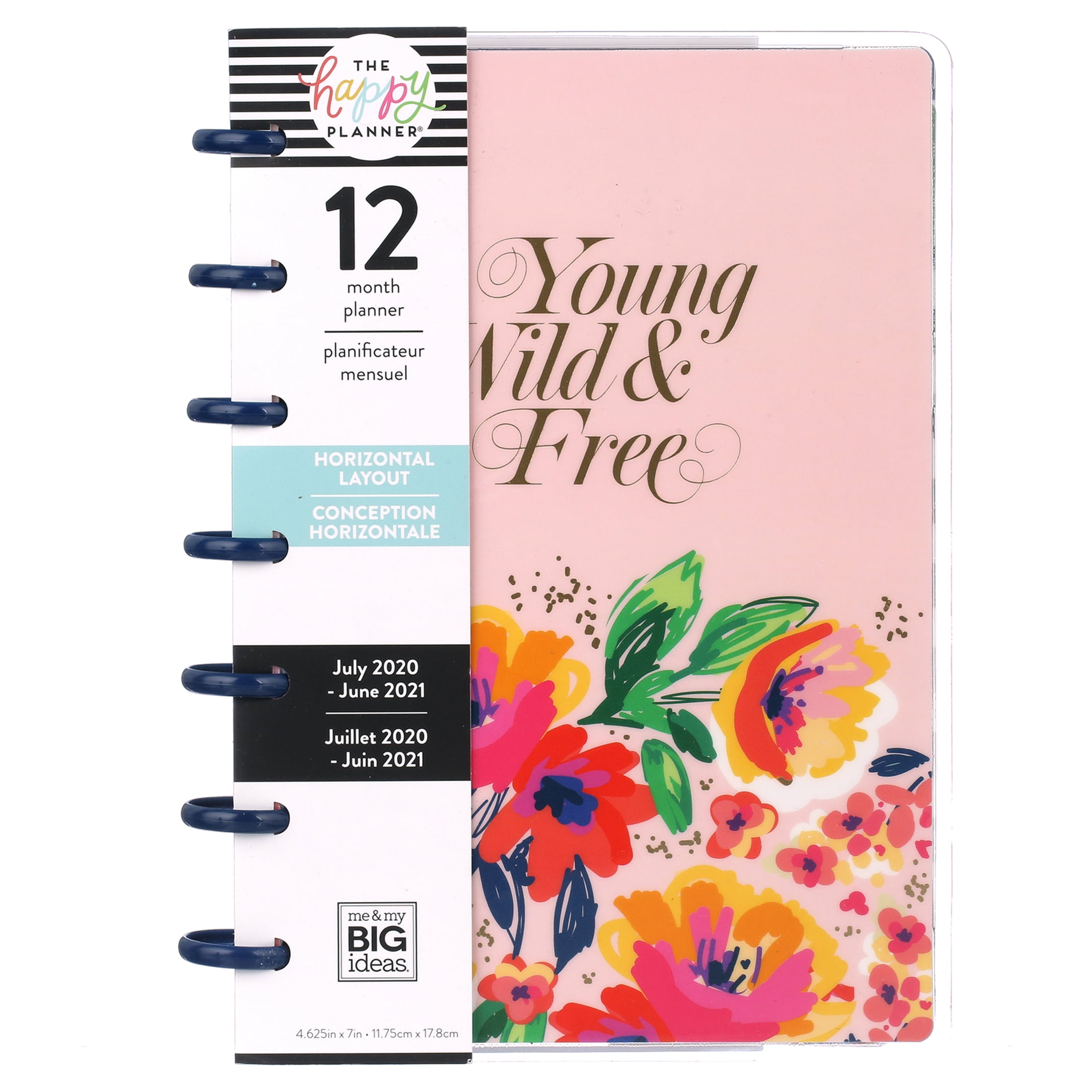 The Happy Planner® Mini 12 Month Planner, Young Wild Free, 2020-2021 -  