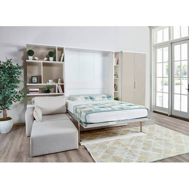 Multimo Royal Murphy Wall Bed With, Murphy Bed With Shelves