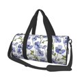 thumbnail image 1 of Fotbe Blue Flax Flowers Bolsa Deportiva de Lona Plegable con Estampado, Bolsa de Gimnasio con Bolsillo Seco/Húmedo, Bolsa de Viaje Ultraligera de Gran Capacidad, 1 of 6