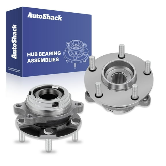 AutoShack Front Wheel Hub Bearing Assemblies Left & Right with ABS Replacement for 2003-2007 Nissan Murano 2004-2009 Nissan Quest 2-PC Set