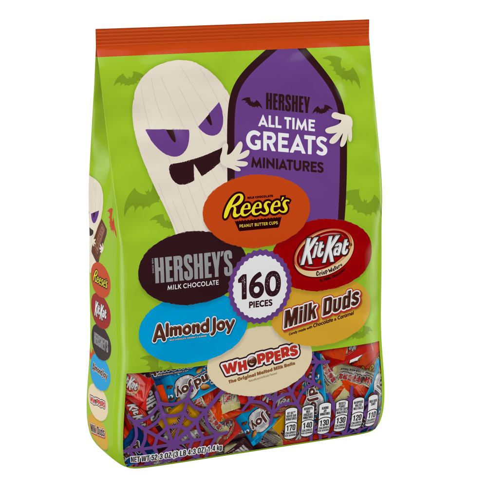 Hershey, All Time Greats Chocolate Assortment Miniatures Candy Bars, 52
