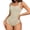 Ivory, variant on Women's Seamless Smoothing Rib Square Neck Bodysuit, Sizes XS-XXL