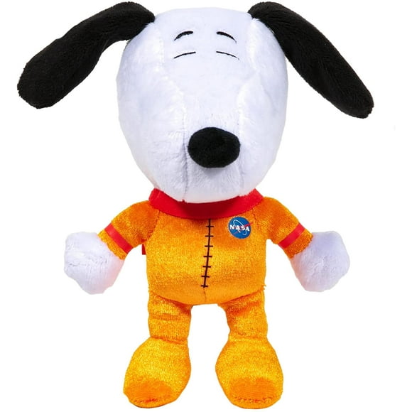 Snoopy in Space 7.5 Inch Plush | Snoopy in Orange NASA Suit