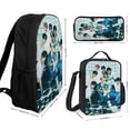 thumbnail image 2 of 3PCS SKZ Stray Korea Ki Backpack Set Large Capacity Bookpacks With Lunch Box Pencil Case 17In Backpack Set, 2 of 8