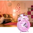 thumbnail image 2 of TCJJ Unicorn Alarm Clock for Girls Kids, Cute Bedroom Decoration, Non Ticking Silent Second Hand, w/Backlight Super Loud Twin Bell, for Kids Toddlers Unicorn Gifts, 2 of 6