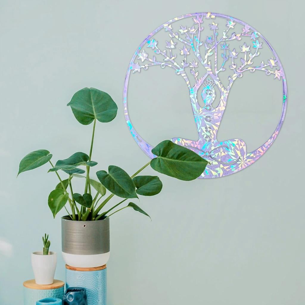 Osdhezcn Life Tree Wall Hanging Silicone Mold DIY Wall Pendant Decorative Epoxy Resin Mold Holographic Coaster Desktop Ornaments