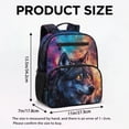 thumbnail image 7 of KUIFORTI Cool Wolf Toddler Backpack for Boys Kids School Bag with Multiple Storage Pockets Adjustable Straps Durable Polyester for Preschool Kindergarten Daily Use, 7 of 7