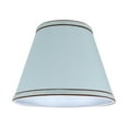 thumbnail image 2 of Aspen Creative 32040 Transitional Hardback Empire Shape Spider Construction Lamp Shade in Light Blue, 9" wide (5" x 9" x 7"), 2 of 4