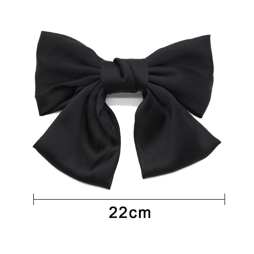 Big Hair Bow，2PCS Bow Hair Clips For Women Girls Red Hair Bow Hair Barettes Satin Bow Hair Accessories For Women by