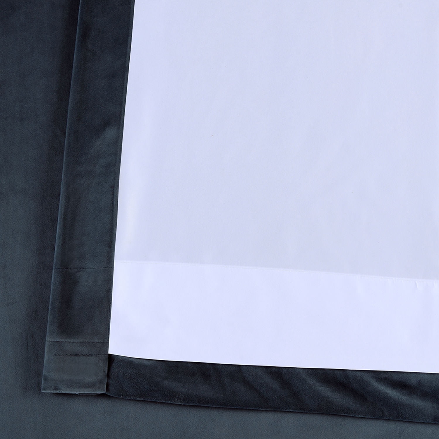 HPD Half Price Drapes Avalon Blue Heritage Plush Velvet Room Darkening Curtains for Bedroom & Living Room Curtains (1 Panel), Window Curtains 96 inches long, Rod Pocket Curtains & Drapes, 50W X 96L