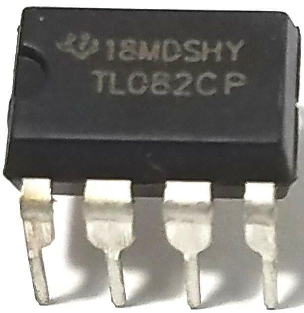 Texas Instruments TL082CP TL082 Dual JFET-Input Op Amp IC (Pack of 2)