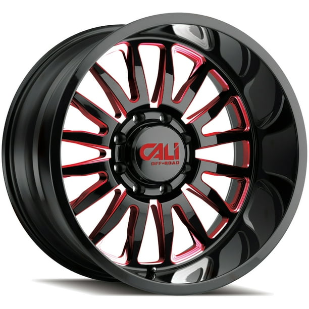 Cali OffRoad 9110 Summit 22x12 8x170 51mm Black/Red Wheel Rim 22