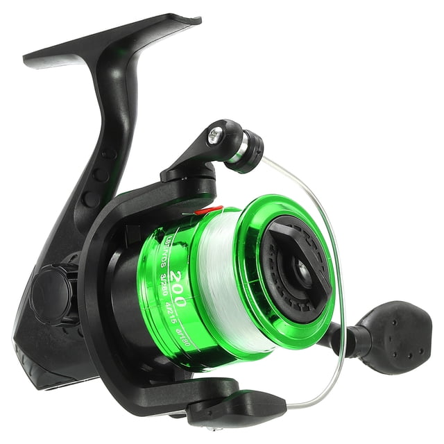 Carrete de pesca Uxcell, carretes de pesca ultra suaves y potentes con líneas de pesca, negro, verde