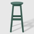thumbnail image 6 of WestinTrends Malibu 29" HDPE Outdoor Patio Round Bar Stool, Dark Green, 6 of 7