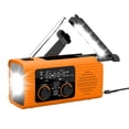 thumbnail image 1 of Klonfd Functional Emergency Radio Hand Crank Solar Powered AM/FM/WB 2000mAh Battery Backup Reading Lamp Flashlight And Alarm Digital Functional Emergency Hand Cranked Radio Powe, 1 of 3
