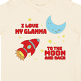 thumbnail image 4 of Inktastic I Love My Glamma to the Moon and Back Boys or Girls Toddler T-Shirt, 4 of 5
