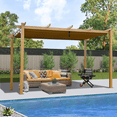 thumbnail image 6 of AOILE Aluminum Pergola – Outdoor Pergola with Adjustable Canopy, Reinforced Metal Frame for Backyard, Garden, and Deck, 6 of 8