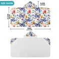 thumbnail image 4 of Yayeee Kids Hooded Towel with Hand Pockets Beach Soft Absorbent Bath Wrap 50 x 23.5 inch, Watercolor Butterfly Pattern, 4 of 5