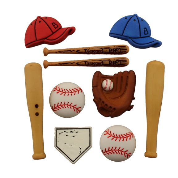 Buttons Galore Theme Buttons-Baseball