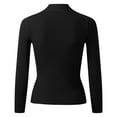 thumbnail image 2 of Vedolay Fall Sweaters Women's V Neck Sweater Long Sleeve Drop Shoulder Oversized Knit Pullover Tops,Black S, 2 of 4