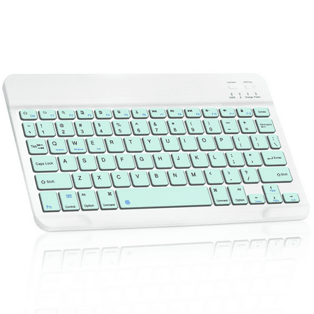 Ultra-Slim Bluetooth rechargeable Keyboard for Infinix Note 11 Pro and all Bluetooth Enabled iPads, iPhones, Android Tablets, Smartphones, Windows pc - Teal