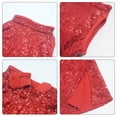thumbnail image 6 of Happy Cherry Girls Sequin Dance Clothes Little Kids Shiny Outfit Dress Dancer Cloth Sparkle Sleeveless Dancewear 6-7 Years, 6 of 6