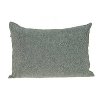 Nassau Collection 20" Silver Transitional Beaded Throw Pillow