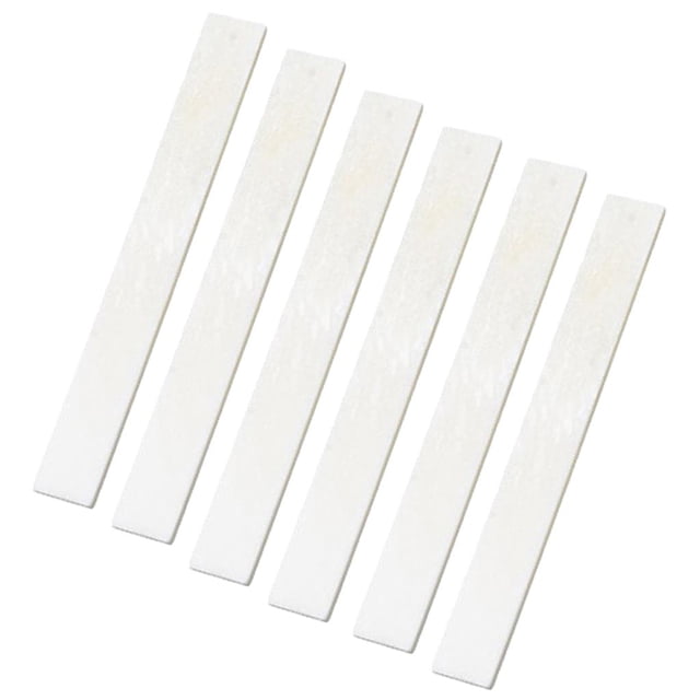 Tuerca de Hueso en Blanco Shamjiam 6 Piezas para Bajo de Guitarra Tamaño 80 × 3 × 10 mm