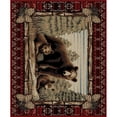 thumbnail image 1 of Mayberry Rug LK7270 4X6 3 ft. 11 in. x 5 ft. 3 in. Lodge King Grizzly Gap Area Rug, Multi Color, 1 of 1
