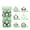 Green, variant on 60mm/2.36" Christmas Ball Ornaments,24PCS Christmas Tree Baubles Shatterproof Plastic Christmas Ball Ornament Tree Pendants Holiday Party Festival Decor