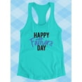 thumbnail image 3 of Fathers Day  Racerback Tank Women -Image by Shutterstock, Female x-Small, 3 of 4