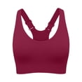 thumbnail image 2 of Sports Bras for Women High Support Racerback Seamless Sports Bra Adjustable Straps Yoga Bra Padded Workout Bra 06# Wine 38, 2 of 5