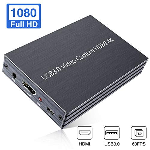Goodan Video Capture Card 4k Hdmi To Usb 3 0 Hd Game Video Capture Card 1080p 60fps Game Recorder Box Device Live Streaming For Windows Linux Os X System Walmart Com Walmart Com