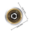 thumbnail image 2 of CHICHUMID 2Pcs Burner Stand Cooktop Burner Pot Grate Cast Iron Golden, 2 of 8